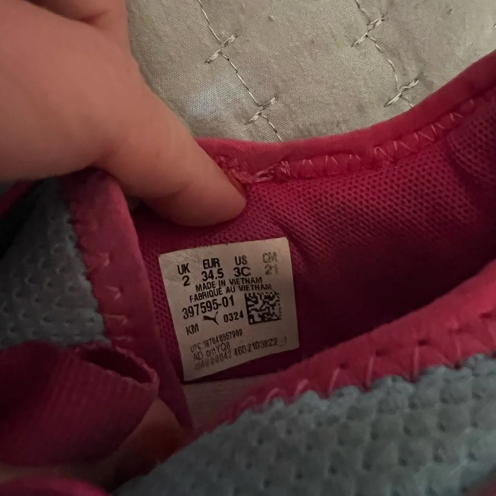 Puma Kids Vibrant Pink and Blue Sneakers